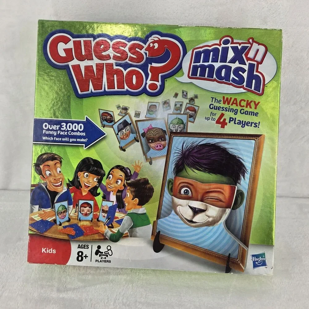 Guess Who? Mix 'N Mash Board Game 2009 Hasbro MB Complete Excellent Condition